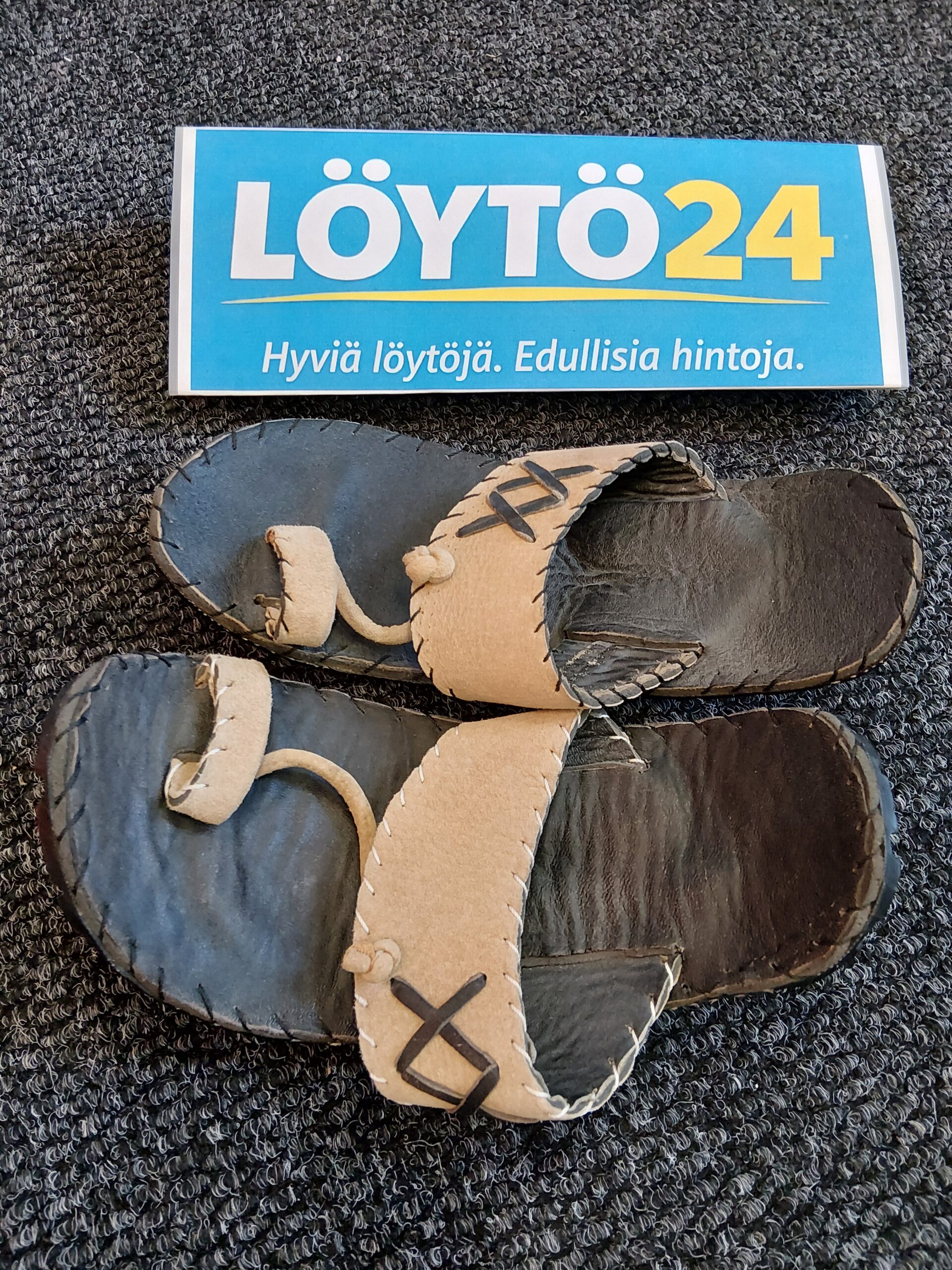 20260131_131729 Men’s handmade sandals – leather with recycled tyre sole - Image 1