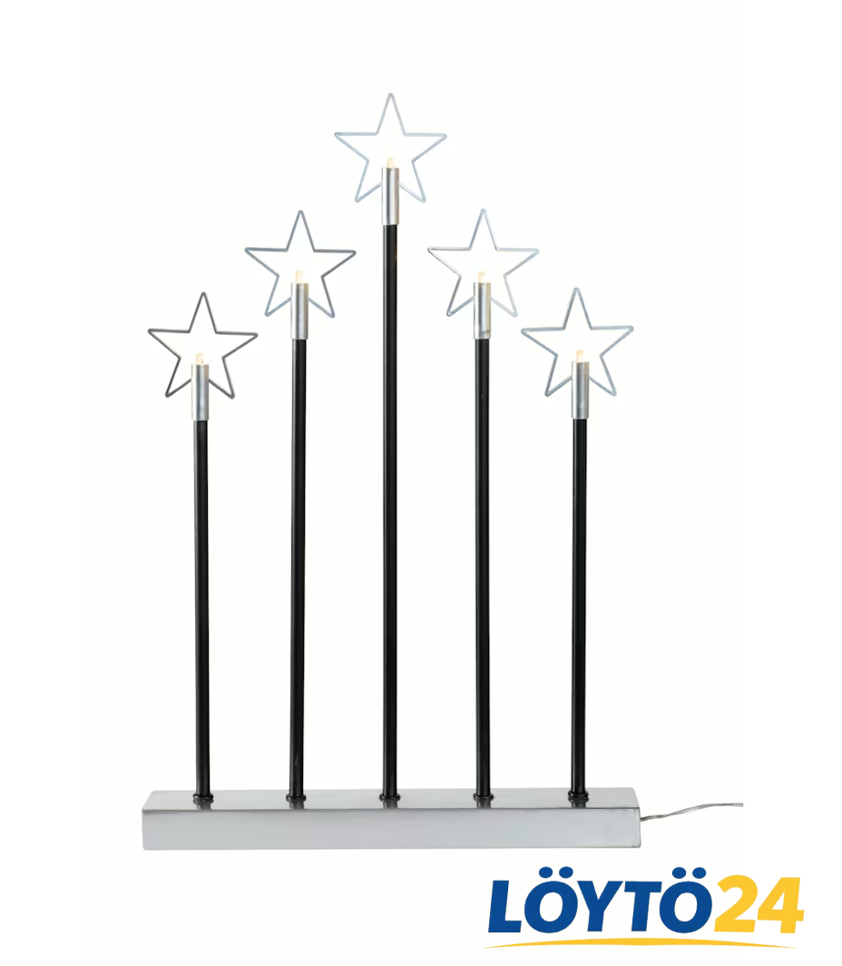 Näyttökuva 2026-2-11 kello 5.40.32 (Suomi) Kynttelikkö Airam Kathrin hopea-musta - Image 1