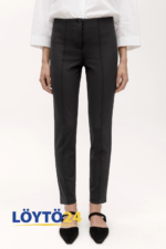 (Suomi) Suorat Mustat Housut - Cambio Ros Summer Cropped - Koko 38