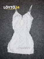 (Suomi) Valkoinen Hapsumekko - Neo Noir Lilja Fringe Dress - Kesämekko -  Koko 36 - Pilt 3