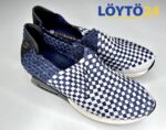 (Suomi) Bernie Mev Best Gem – Punotut Slip-on Tennari – Sininen/Valkoinen – Koko 37