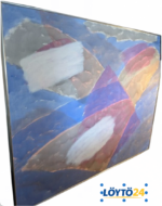 (Suomi) Marjukka Kaminen – Suuri signeerattu alkuperäisteos 181 x 151 cm - Pilt 2