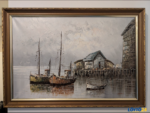 (Suomi) Taulu Kalastusveneet, 100x70cm