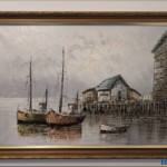 Taulu Kalastusveneet, 100x70cm