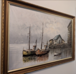 (Suomi) Taulu Kalastusveneet, 100x70cm - Pilt 2