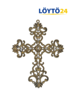 (Suomi) Koristeelliset Metalliristit Strassikuvioinnilla | 4 Kpl Vintage Sisustusristit - Image 2