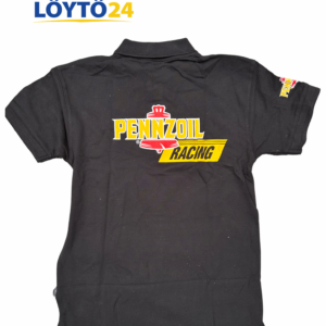 Pikeen selkämyksen komea Pennzoil-logo.