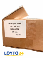(Suomi) UPS Waybill Pouch Rahtikirjataskut 180x300 mm (500 kpl laatikko)
