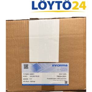 Informa puolikiiltävä etikettitarra 105 × 150 mm rullatarra