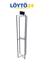 Korkea 180cm musta opateteline jatkopalalla