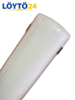 M-Light Primaledpro 035 LED-teollisuusvalaisin ja kirkas kupu lähikuvassa.