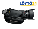 Canon Legria HF G40 -videokameran liitännät ja Canon-käsihihna