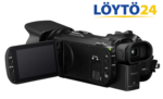 Canon Legria HF G40 avatulla kosketusnäytöllä ja kahdella SD-muistikorttipaikalla