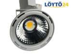 Lival Glider Trend LED -valaisimen heijastinpinta ja COB LED -moduuli edestä