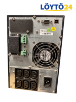 Eaton 9130 UPS -laitteen takapaneeli, IEC-ulostulot ja liitännät