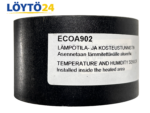 Ensto ECOA902 -tuotetarra ja mallimerkintä anturin kyljessä