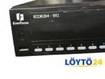 EverFocus ECOR264-9X1 laitteen mallimerkintä ja etupaneelin USB-liitäntä