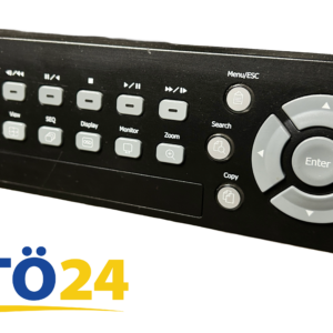 EverFocus ECOR264-9X1 tallentimen etupaneelin ohjauspainikkeet ja LED-merkkivalot