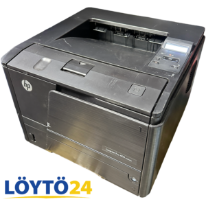 Musta käytetty HP LaserJet Pro 400 M401dne -mustavalkolasertulosti