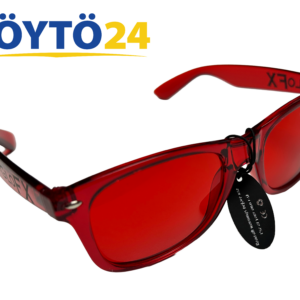 Punaiset GloFX Color Therapy Glasses-väriterapialasit