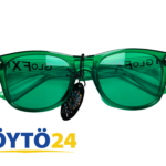 GloFX Color Therapy Glasses | Green | Vihreät Aurinkolasit Festareille & Reiveihin