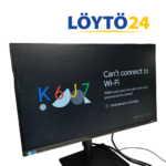 Samsung S24A400VEU 24" Full HD -näyttö edestä kuvattuna ja toiminnassa.