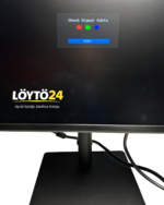 Samsung-näytön ruutu ja HDMI-signaali-ilmoitus.
