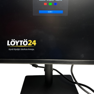 Samsung-näytön ruutu ja HDMI-signaali-ilmoitus.