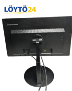 Lenovo ThinkVision T2424pA -näytön takaosa ja säädettävä pyöreä jalusta