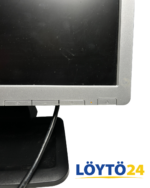 HP Compaq LE1711 -näytön etupaneelin säätö- ja virtapainikkeet.