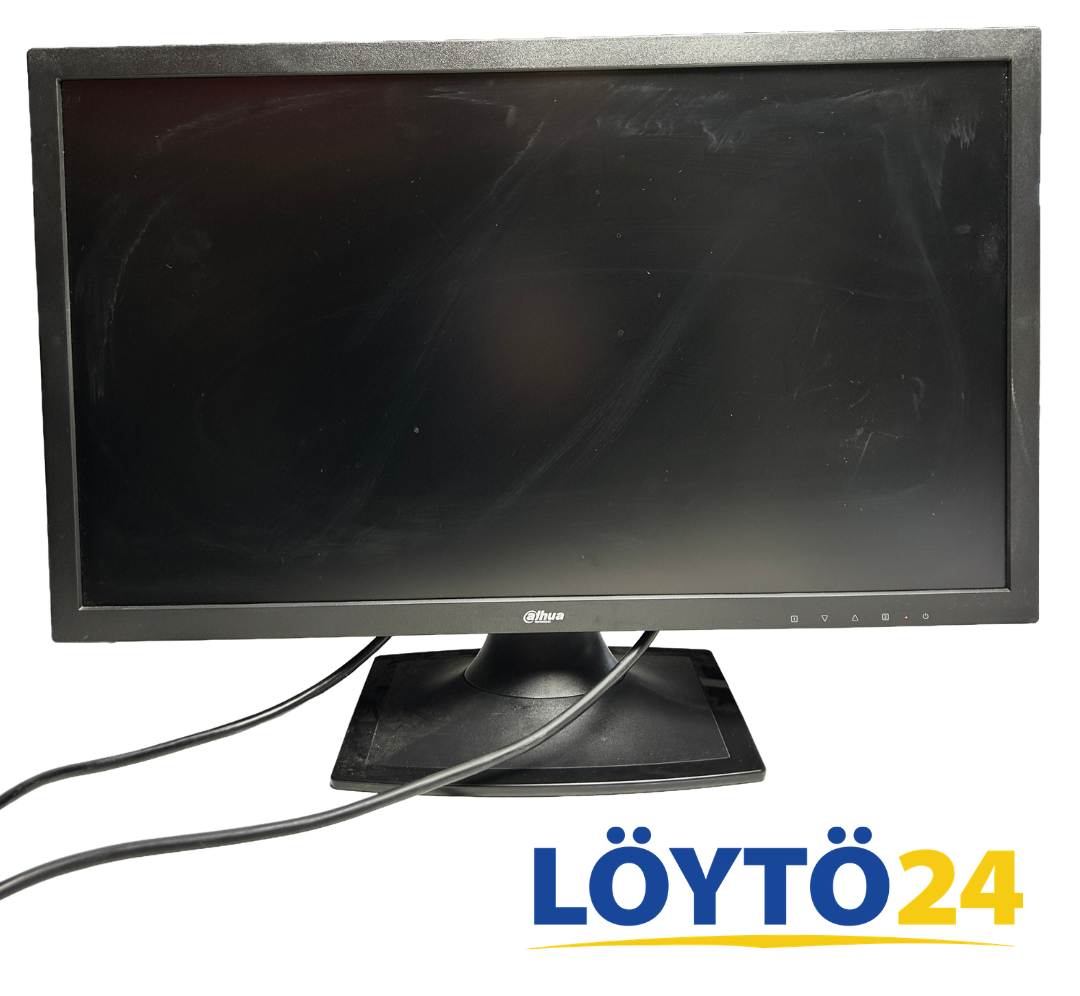 Tuotekuva (2) Dahua DHL22-F600 21.5" LCD-näyttö edestä kuvattuna pöytäjalustalla.