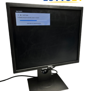 Dell P1917S 19 tuuman tietokoneen näyttö edestä kuvattuna käynnissä
