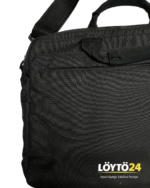 Lähikuva Samsonite läppärilaukun kankaasta ja etutaskusta