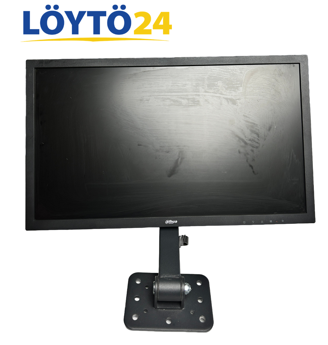 Tuotekuva (5) copy Dahua DHL22-F600 21.5" LCD-näyttö edestä kuvattuna metallijalustalla.