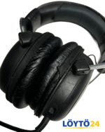 HyperX Cloud II -kuulokkeiden korvapehmusteet ja mykistys/mikrofonipaikka.