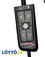 HyperX Cloud II USB-äänikortti ja 7.1-tilaäänen ohjausyksikkö.