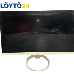 Käytetty valkoinen Acer R241Y 23,8 tuuman näyttö edestä