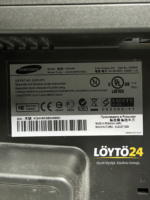 Samsung SyncMaster 2494HM näytön mallimerkintä ja sarjanumero