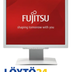 Valkoinen käytetty Fujitsu B19-7 LED 19 tuuman näyttö edestä