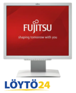 Valkoinen käytetty Fujitsu B19-7 LED 19 tuuman näyttö edestä