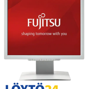 Valkoinen käytetty Fujitsu B19-7 LED 19 tuuman näyttö edestä