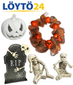 Halloween koristesetti 4 kpl