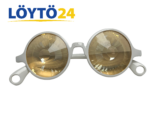 Valkoiset GloFX Wormhole Kaleidoscope Glasses