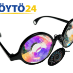 Sateenkaari GloFX Wormhole Kaleidoscope Glasses-valoefektilasit festareille
